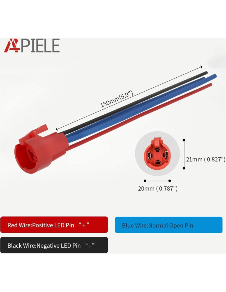 Interruptor de Botón de Presión APIELE 10A 19mm LED IP65