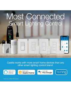 Interruptor Regulador Inteligente Lutron Diva Blanco Paquete 9 2