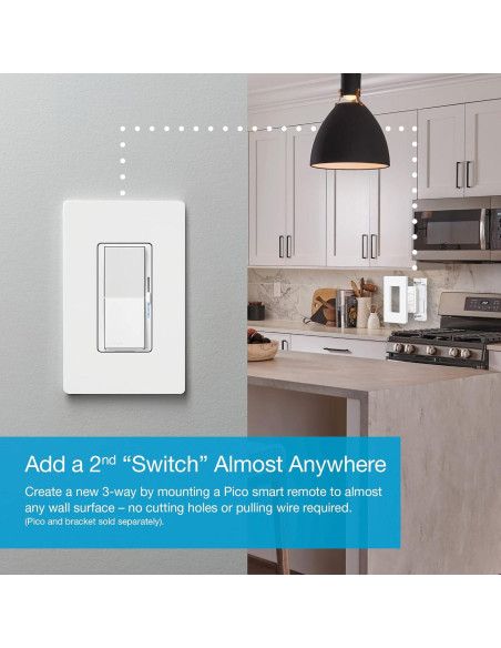 Interruptor Regulador Inteligente Lutron Diva Blanco Paquete 9