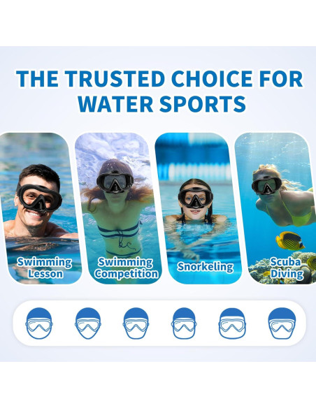 Máscara de Esnórquel Body+ 1397 para Adultos con Correa Ajustable