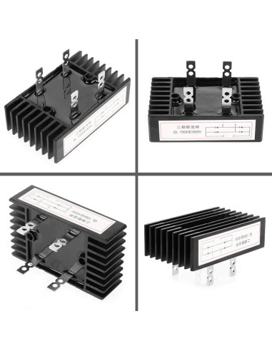 Rectificador de Puente Ejoyous 100A 1600V 2 Fases Alta Potencia