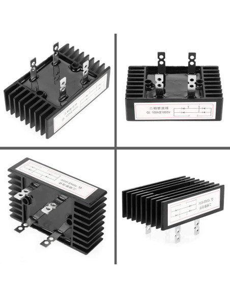 Rectificador de Puente Ejoyous 100A 1600V 2 Fases Alta Potencia