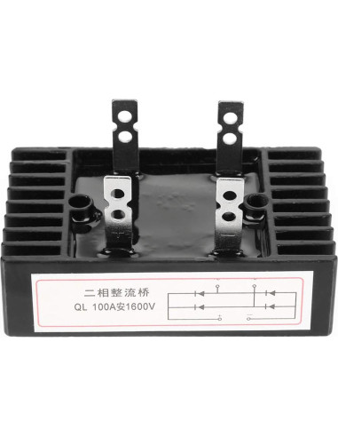Rectificador de Puente Ejoyous 100A 1600V 2 Fases Alta Potencia