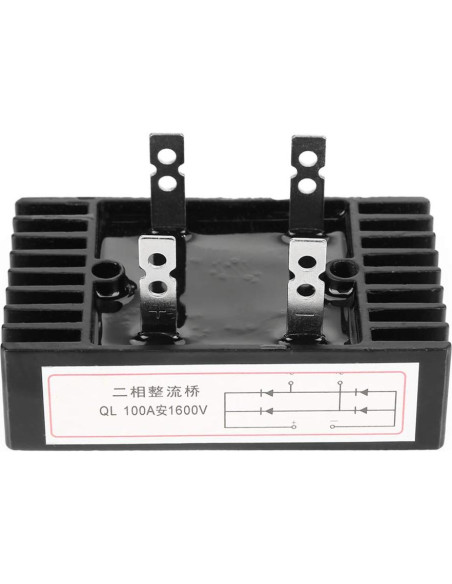 Rectificador de Puente Ejoyous 100A 1600V 2 Fases Alta Potencia
