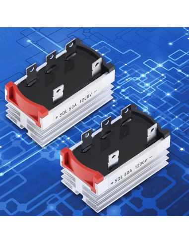Puente Rectificador 50A 1200V Hilitand 2 Pcs AC a DC