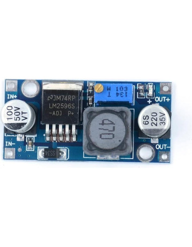 6 Paquete Regulador de Voltaje LM2596 QEBIDUM 3A Ajustable