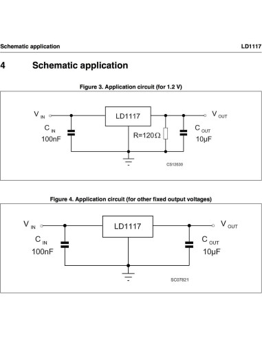 Regulador de Voltaje Lineal STMicroelectronics LD1117V33 3.3V