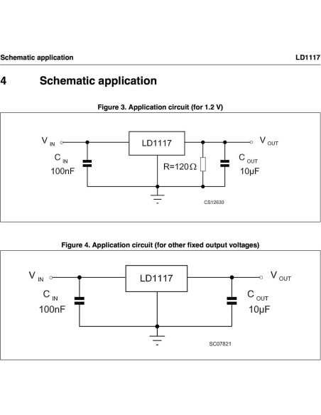 Regulador de Voltaje Lineal STMicroelectronics LD1117V33 3.3V