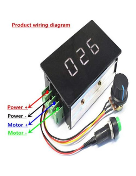 Controlador de Velocidad de Motor DC PWM 30A 6-60V Puly