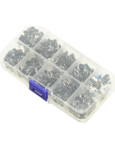 Kit de 180 Interruptores Táctiles 4Pin 6x6mm GODIYMODULES