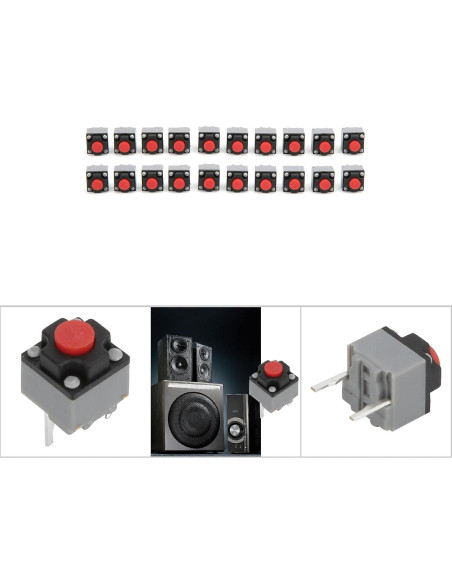 Interruptor Táctil Micro Garosa 20Pcs 6x6x7.3mm 0.05A