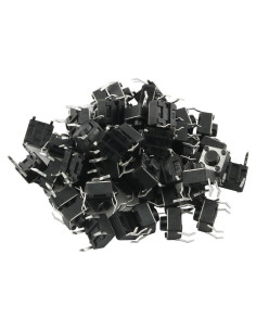 Interruptor Táctil E-outstanding 50PCS 6x6mm 4 Pines