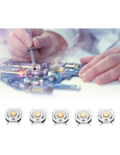 300 Interruptores de Botón Táctil WALFRONT 4x4x1.5mm 2