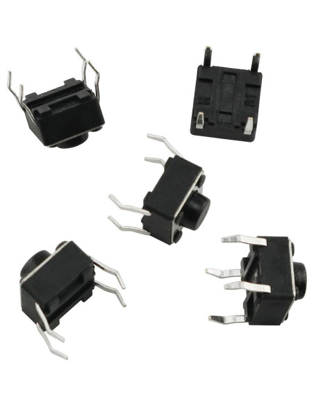 Interruptor Táctil E-outstanding 50PCS 6x6mm 4 Pines