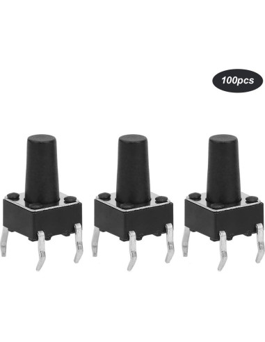 Interruptores de Botón Táctil Momentáneo Garosa 100PCs DC12V