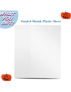 Hojas de Plástico Retráctil Warckon 100 Piezas 10.5x7.4cm 2