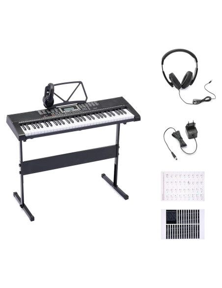 Piano Eléctrico Amazon Basics JK 80 con 61 Teclas y Altavoces