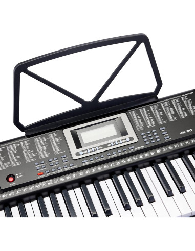 Piano Eléctrico Amazon Basics JK 80 con 61 Teclas y Altavoces