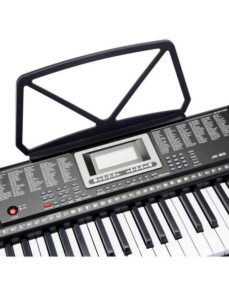 Piano Eléctrico Amazon Basics JK 80 con 61 Teclas y Altavoces