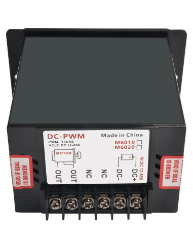 Controlador de Velocidad PWM Matell DC 12-60V 20A Adelante/Reversa