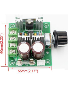 Controlador de Velocidad Motor DC PWM 10A 12V-40V RioRand 2