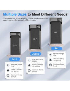 Caminadora Lacuffy BA03 Compacta 3 en 1 para Oficina 136 Kg 2