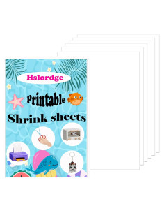 50 Hojas de Plástico Encogible Imprimibles Hslordge 27.9x21.6cm