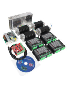 Kit Motor Paso a Paso Nema23 RATTMMOTOR 3 Ejes 2.98Nm USB Mach3
