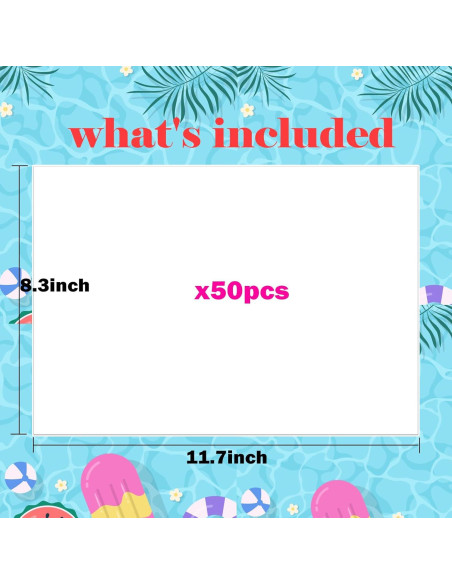 50 Hojas de Plástico Encogible Imprimibles Hslordge 27.9x21.6cm