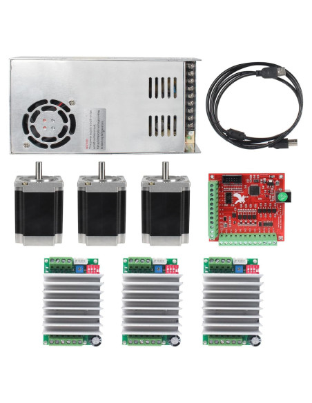 Kit Controlador CNC RATTMMOTOR Nema 23 1.8Nm 4.5A TB6600