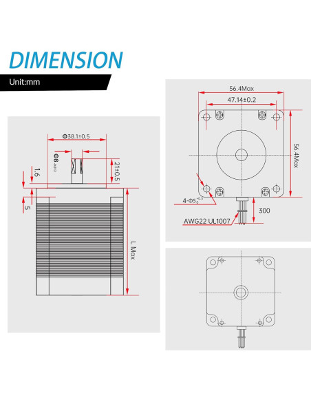 Kit Controlador CNC RATTMMOTOR Nema 23 1.8Nm 4.5A TB6600