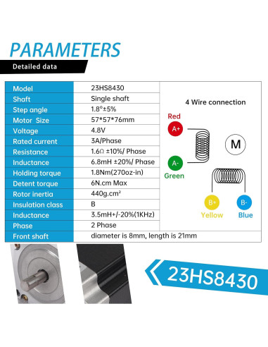 Kit Controlador CNC RATTMMOTOR Nema 23 1.8Nm 4.5A TB6600