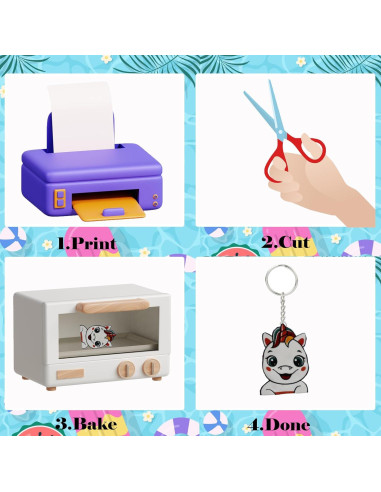 50 Hojas de Plástico Encogible Imprimibles Hslordge 27.9x21.6cm