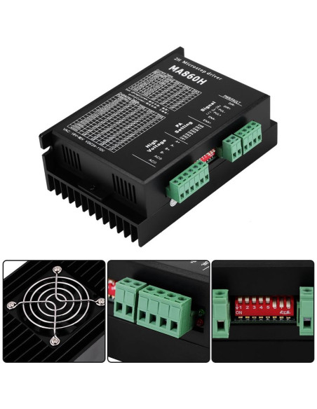 Controlador de Motor Paso a Paso Nema 34 Vikye 18-80V AC 7.2A
