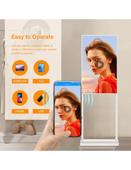 Kiosco Digital 32" Canlarriz LCD Publicidad Interior 2GB RAM 32GB