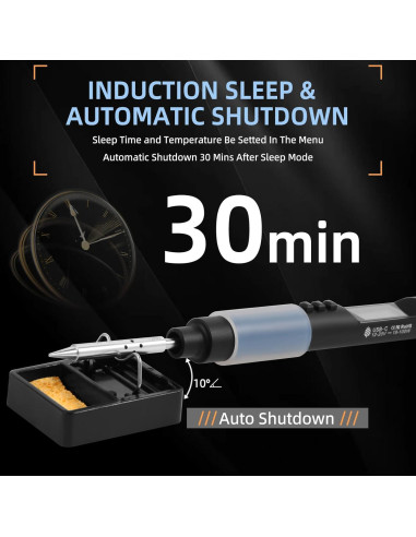 Kit de Soldador Eléctrico FEITA PTS200 100W con Pantalla OLED