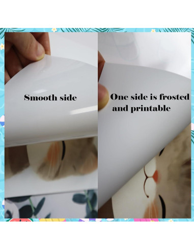 50 Hojas de Plástico Encogible Imprimibles Hslordge 27.9x21.6cm