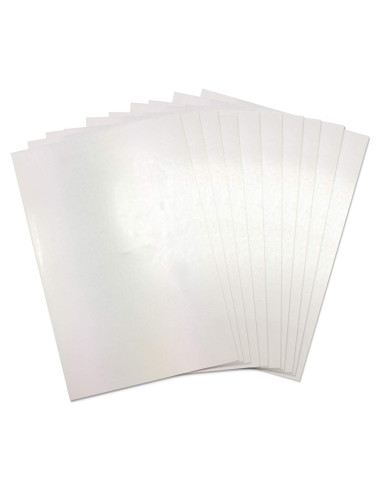 Hojas de Plástico Retráctil Sizzix 10PK Blanco Frosted A4