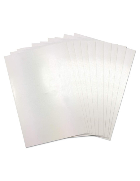 Hojas de Plástico Retráctil Sizzix 10PK Blanco Frosted A4