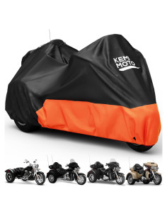 Cubierta de Motocicleta Trike KEMIMOTO Naranja 3 Ruedas