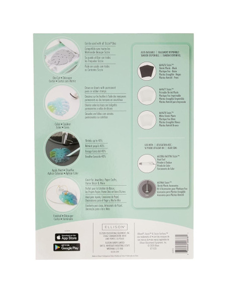 Hojas de Plástico Retráctil Sizzix 10PK Blanco Frosted A4