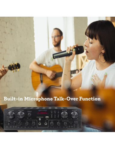 Receptor Bluetooth 1600W Technical Pro TPRX4CH 4 Canales