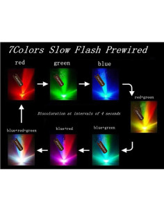 30 Piezas LED 5MM 12V Pre Cableadas Multicolor + Soportes + Clips 2