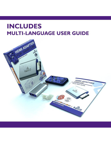 Adaptador HDMI Kaico para Nintendo GameCube con Control Remoto