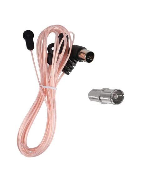 Antena Dipolo FM DIANN 75 Ohm con Adaptadores para Estéreo