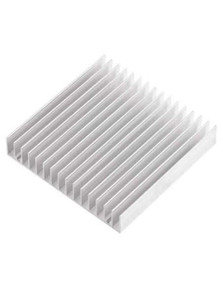 Disipador de Aluminio Hilitand 100x100x18mm Buena Conductividad Térmica