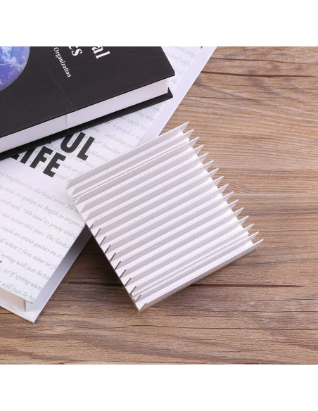 Disipador de Aluminio Hilitand 100x100x18mm Buena Conductividad Térmica