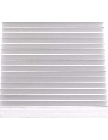 Disipador de Aluminio Hilitand 100x100x18mm Buena Conductividad Térmica