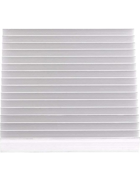 Disipador de Aluminio Hilitand 100x100x18mm Buena Conductividad Térmica