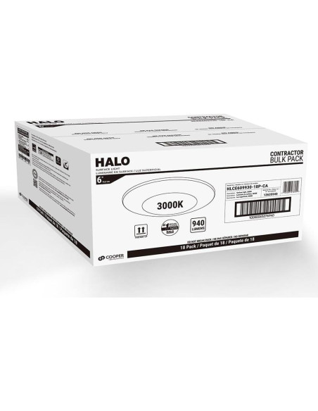 Luz de Disco LED Empotrada HALO HLCE 15.24 cm 3000K 900 Lúmenes
